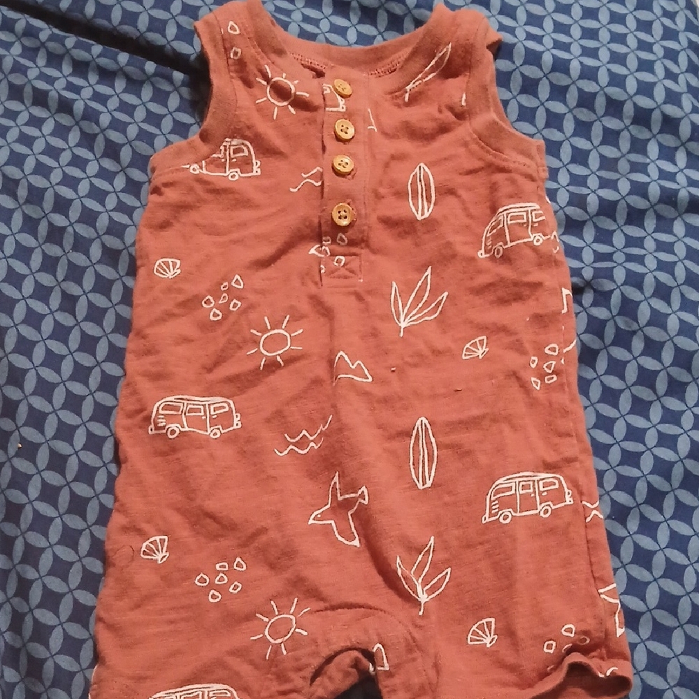 Baby Sleeveless Romper with Fun Prints